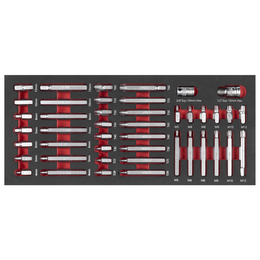 Premier TRX-Star*, Hex & Spline Bit Set with Tool Tray 44pc