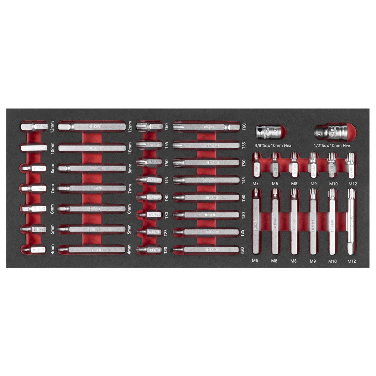 Premier TRX-Star*, Hex & Spline Bit Set with Tool Tray 44pc