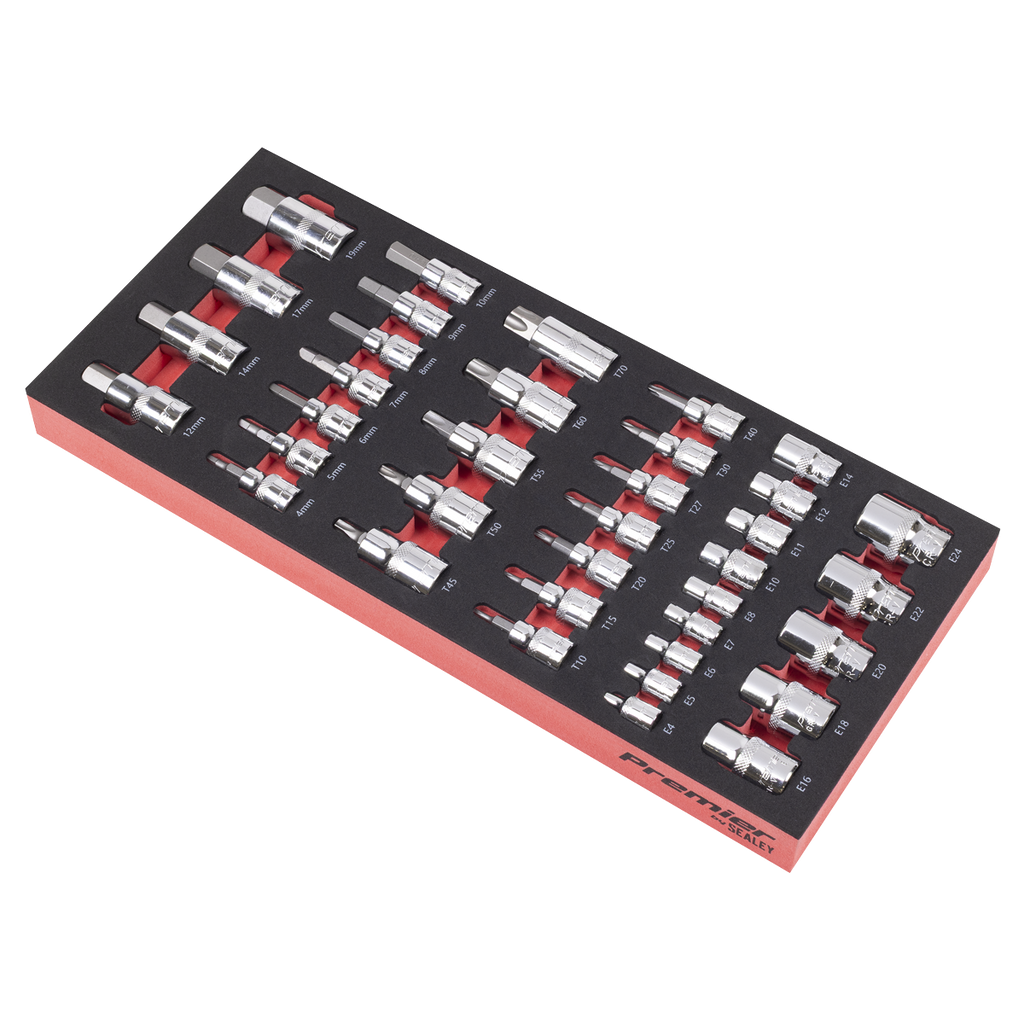 Premier Socket Bit Set with Tool Tray 37pc