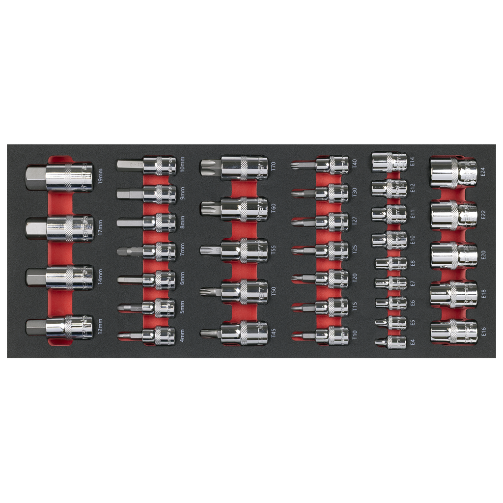 Premier Socket Bit Set with Tool Tray 37pc
