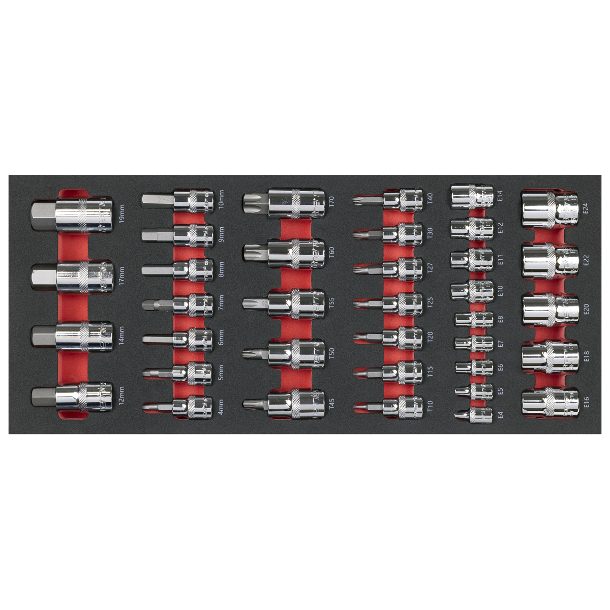 Premier Socket Bit Set with Tool Tray 37pc