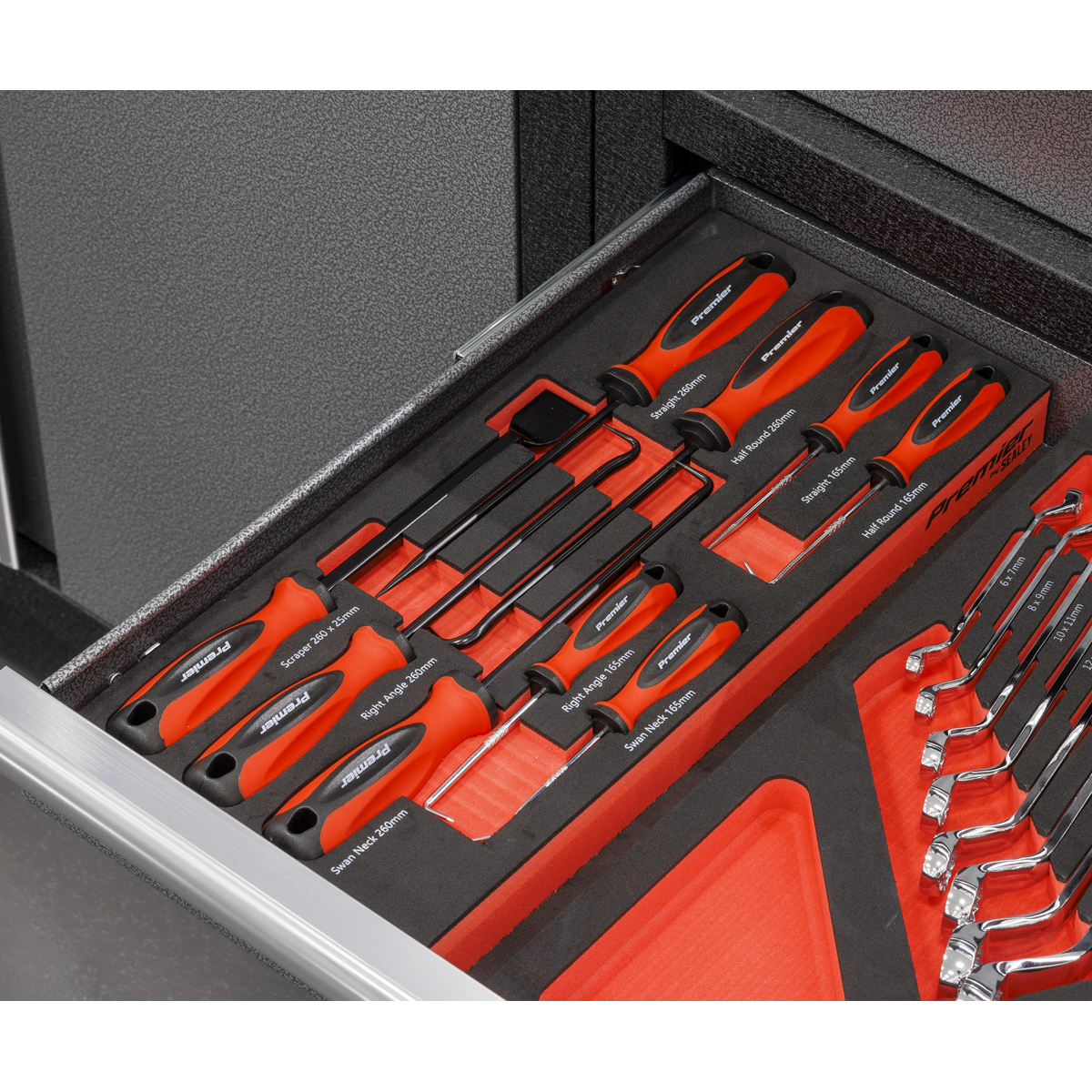 Premier Scraper & Hook Set with Tool Tray 9pc