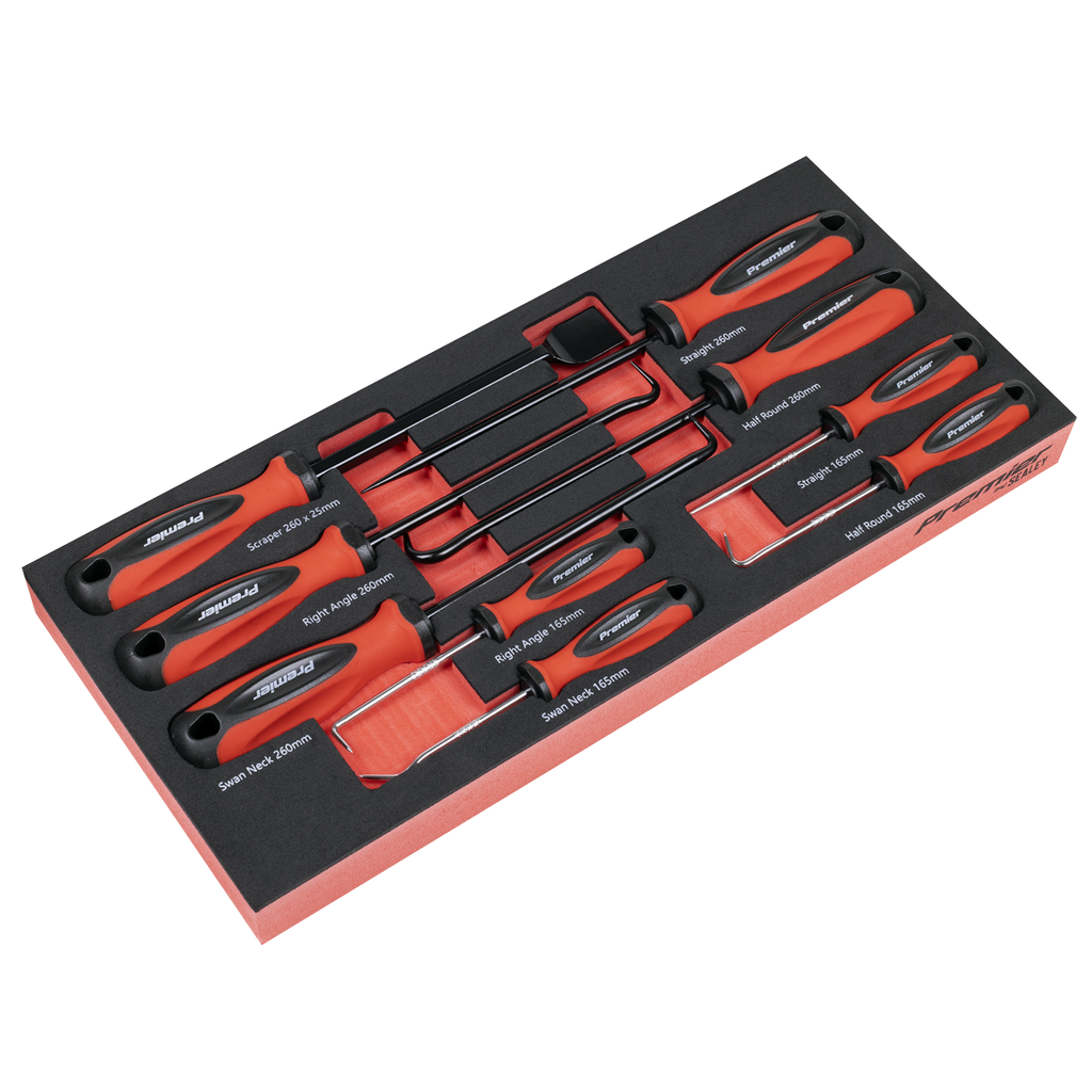 Premier Scraper & Hook Set with Tool Tray 9pc
