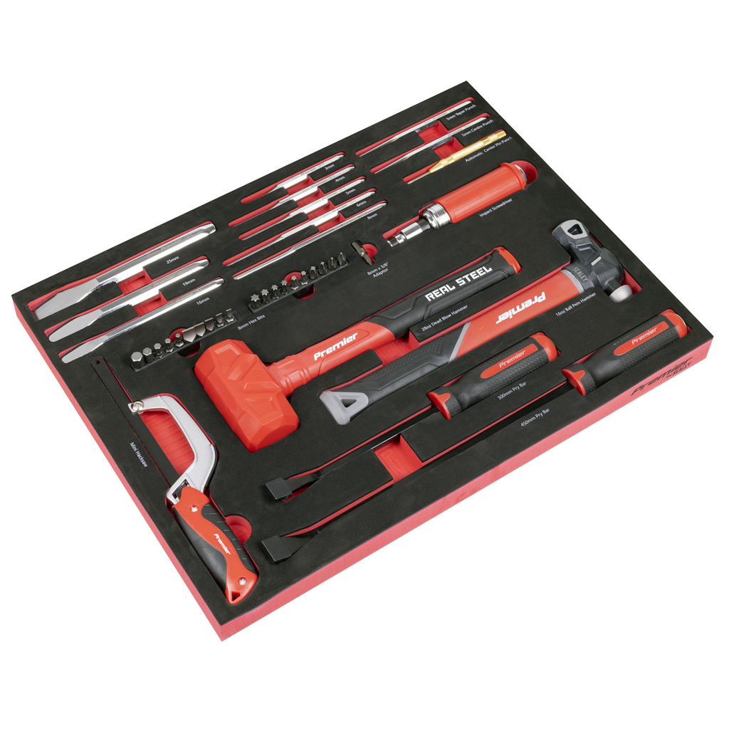 Premier Striking, Pry Bar, Hacksaw & Impact Screwdriver Set