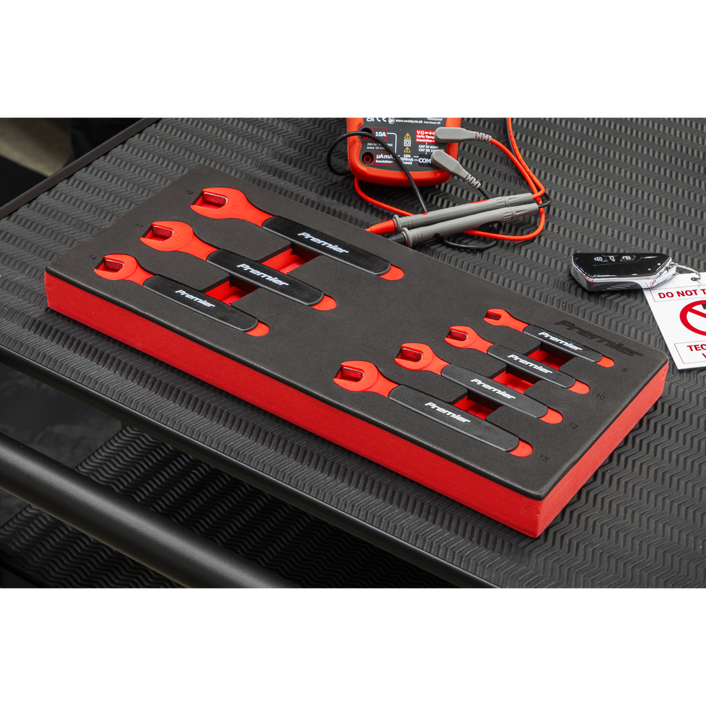 Premier Insulated Open-End Spanner Set with Tool Tray 7pc -