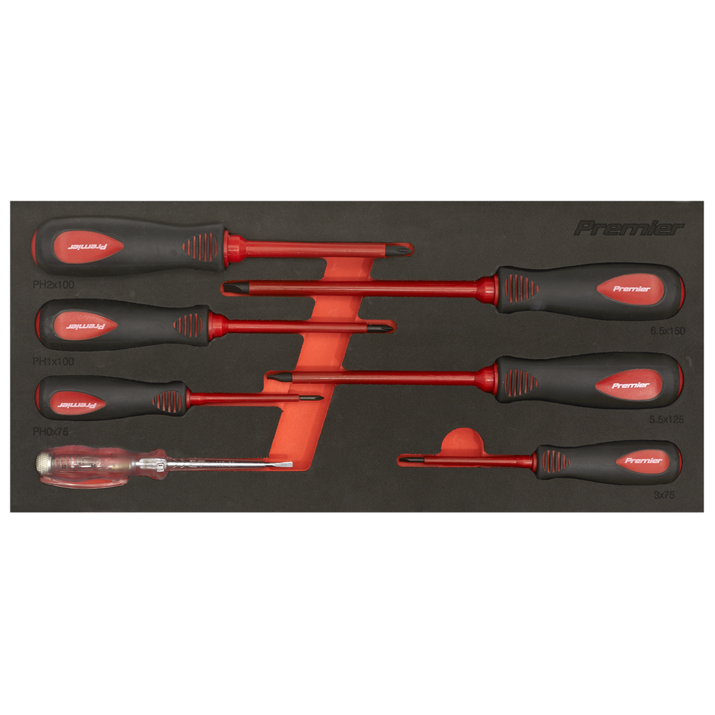 Premier Insulated Screwdriver Set 7pc - VDE Approved