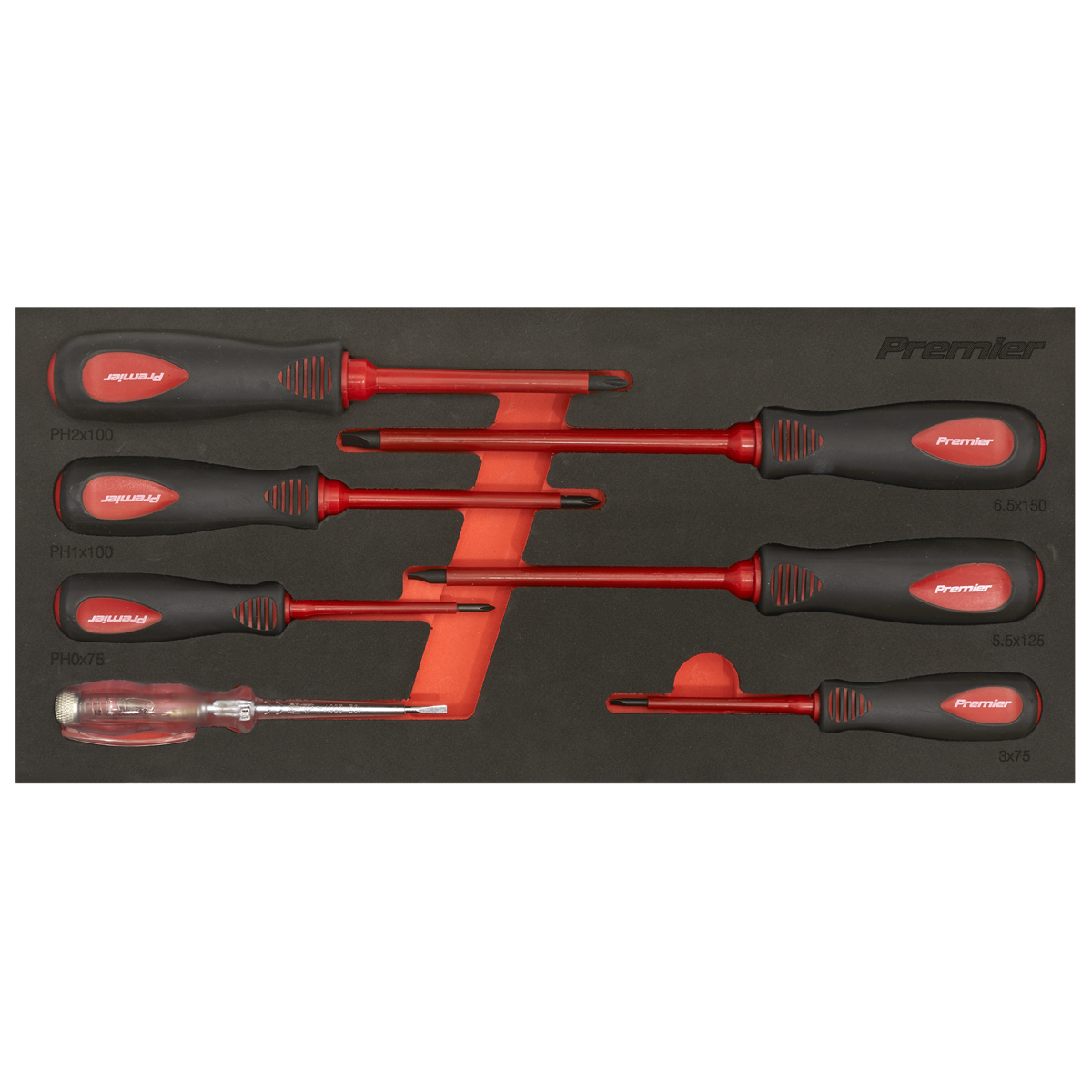 Premier Insulated Screwdriver Set 7pc - VDE Approved