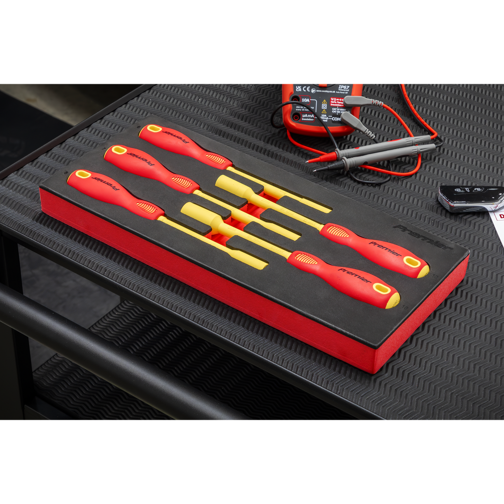 Premier Insulated Nut Driver Set with Tool Tray 5pc - VDE Ap