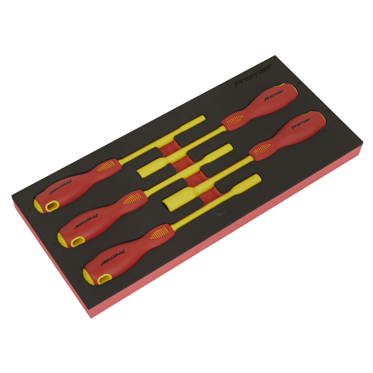 Premier Insulated Nut Driver Set with Tool Tray 5pc - VDE Approved