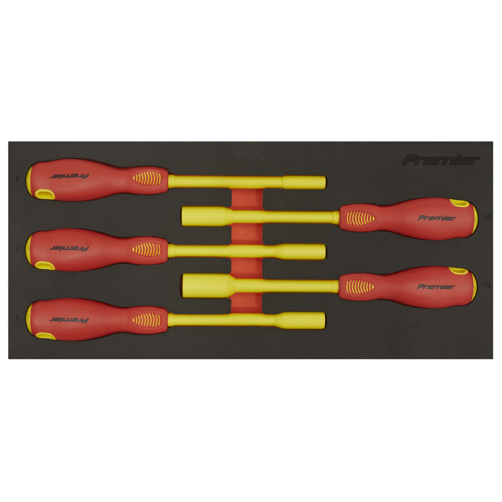 Premier Insulated Nut Driver Set with Tool Tray 5pc - VDE Ap