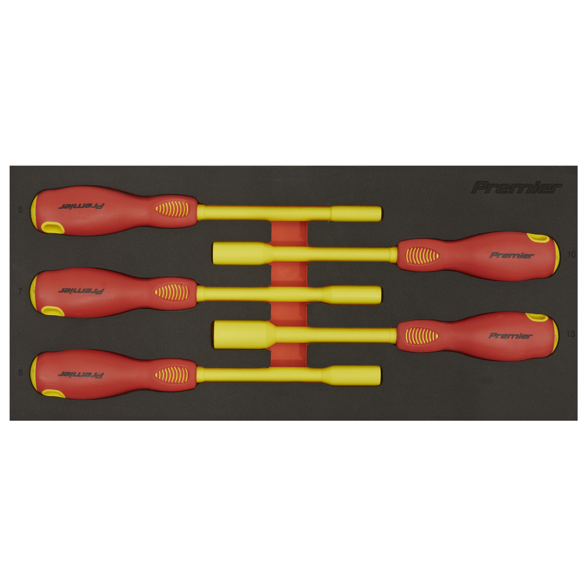 Premier Insulated Nut Driver Set with Tool Tray 5pc - VDE Ap