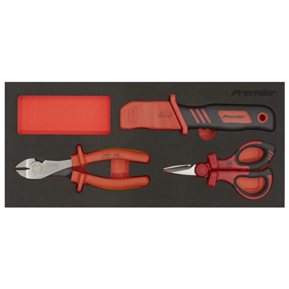 Premier Insulated Cutting Set with Tool Tray 3pc - VDE Appro