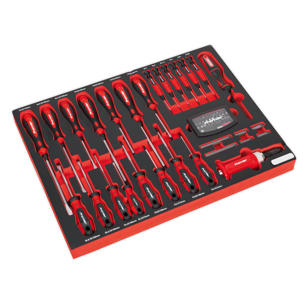 Premier Tool Tray with Screwdriver Set 72pc