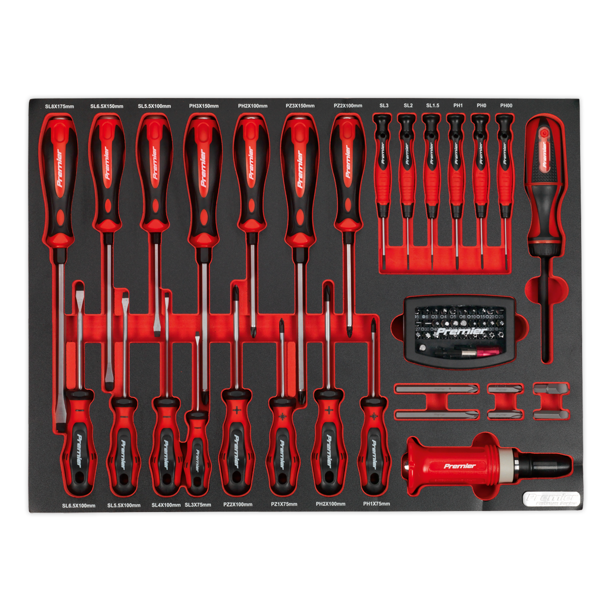 Premier Tool Tray with Screwdriver Set 72pc