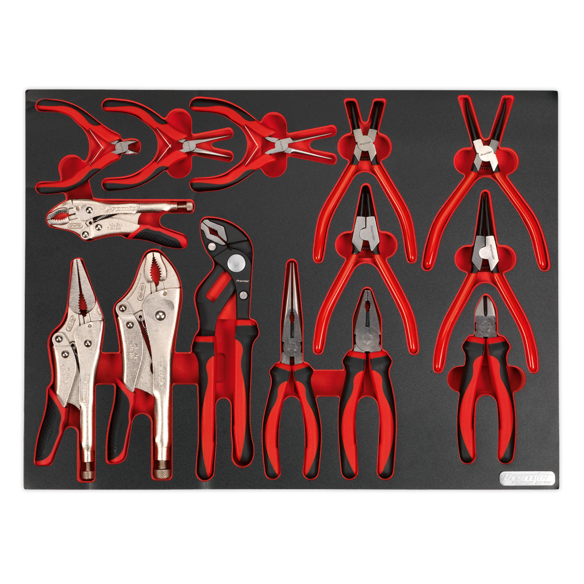 Premier Tool Tray with Pliers Set 14pc