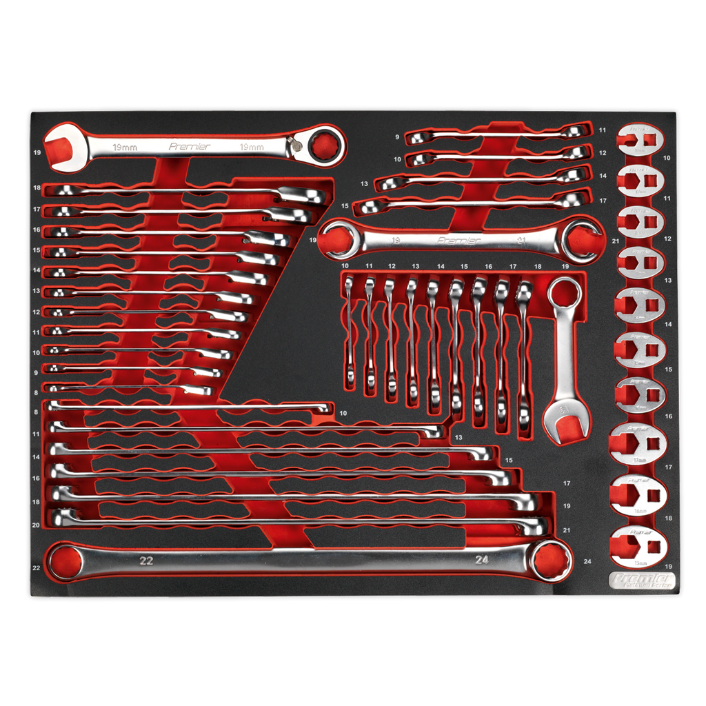 Premier Platinum Specialised Spanner Set with Tool Tray 44pc