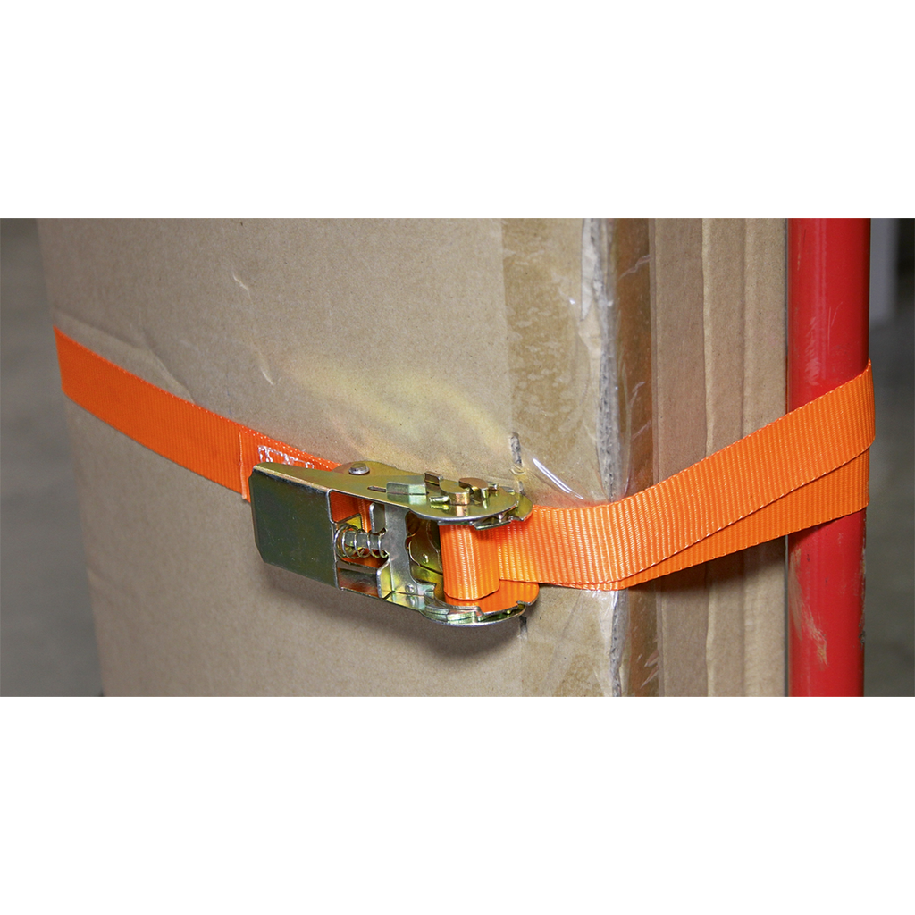 Self-Securing Ratchet Straps 25mm x 4.5m 500kg Breaking Stre