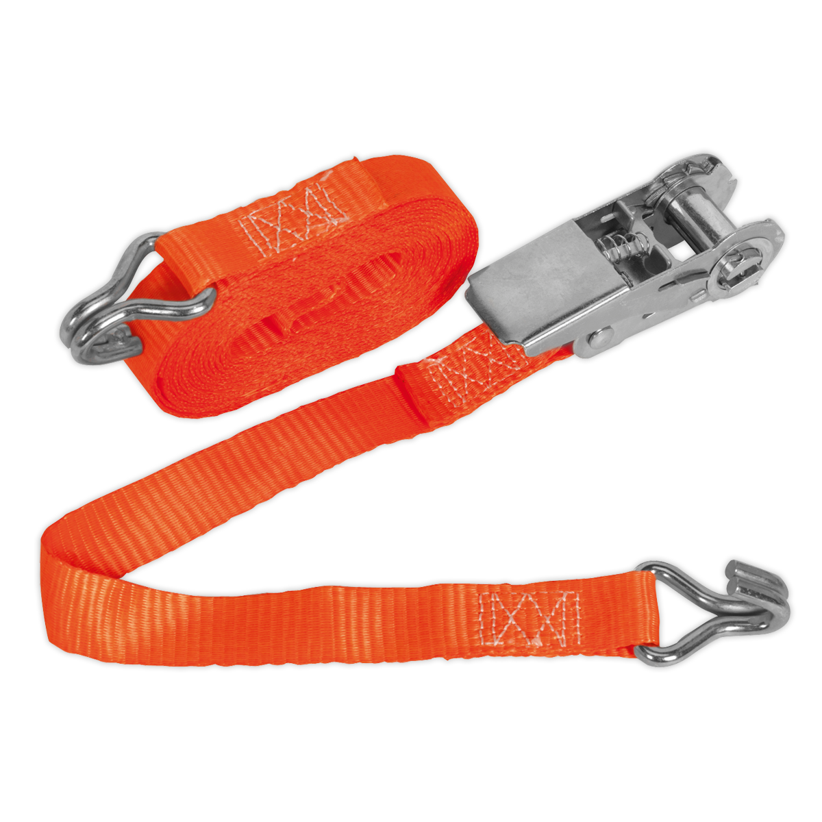 Ratchet Strap Polyester Webbing 25mm x 4.5m 800kg Breaking S