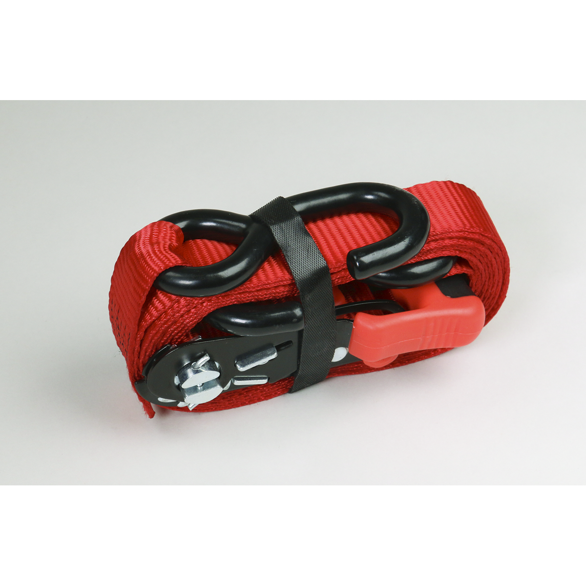 Slide Ratchet Strap Polyester Webbing with S-Hooks 32mm x 3m