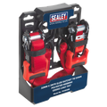 Slide Ratchet Strap Polyester Webbing with S-Hooks 32mm x 3m