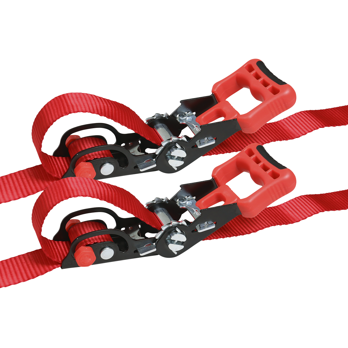 Slide Ratchet Strap Polyester Webbing with S-Hooks 32mm x 3m