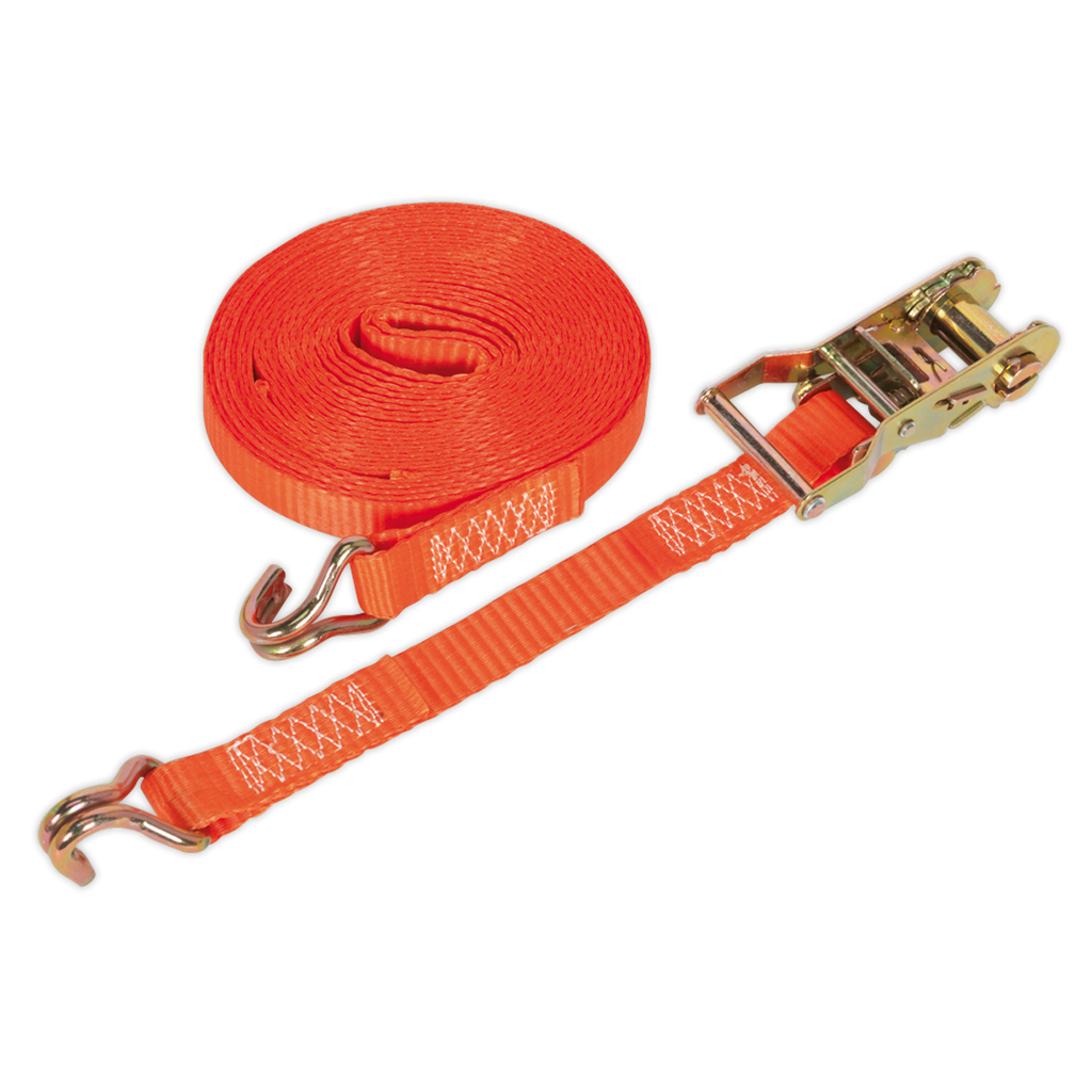 Ratchet Strap Polyester Webbing 25mm x 8m 1500kg Breaking St