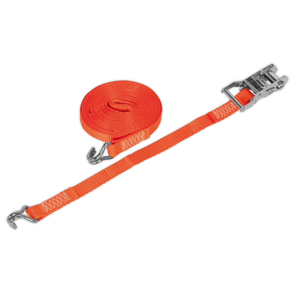 Ratchet Strap Polyester Webbing 25mm x 10m 1500kg Breaking S