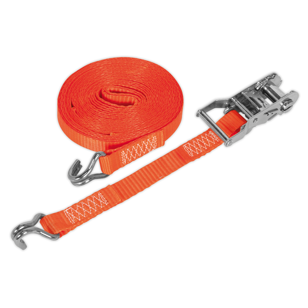 Ratchet Strap Polyester Webbing 25mm x 10m 1500kg Breaking S