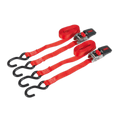 Ratchet Straps Polyester Webbing with S-Hooks 25mm x 4m 800k