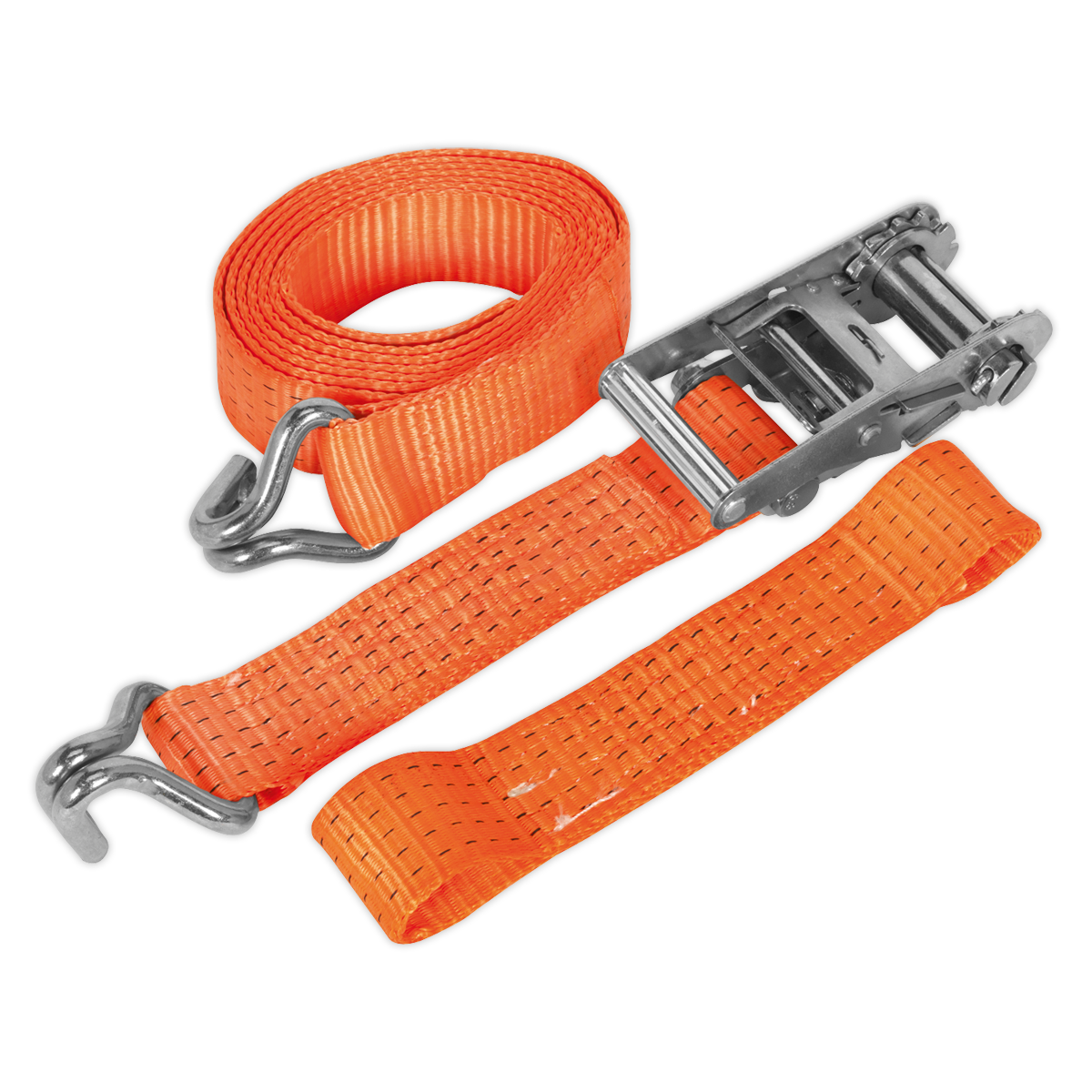 Alloy Wheel Car Transporter Ratchet Strap 50mm x 3m 5000kg Breaking Strength