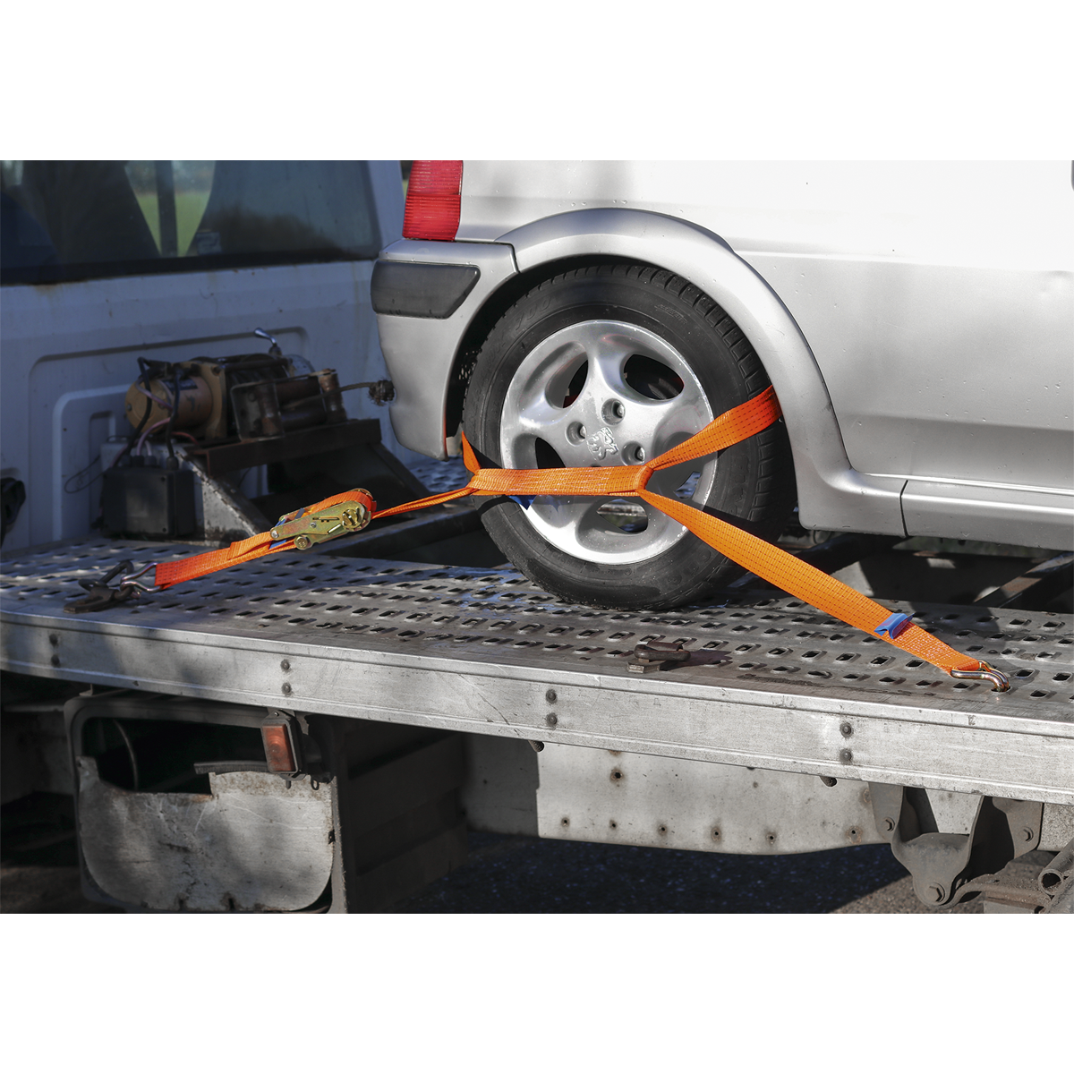 Alloy Wheel Car Transporter Ratchet Strap 50mm x 3m 5000kg B
