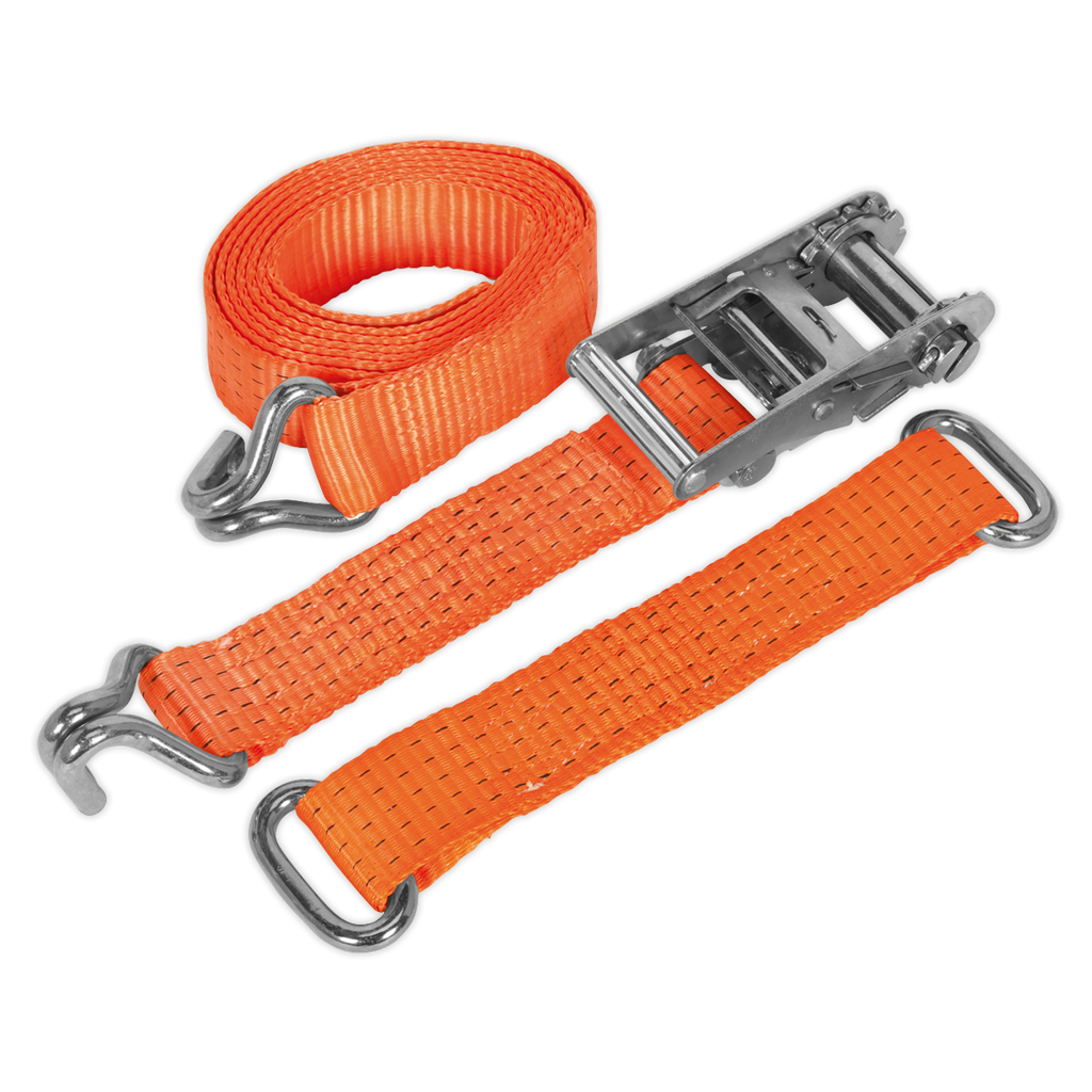 Steel Wheel Car Transporter Ratchet Strap 50mm x 3m 4500kg B