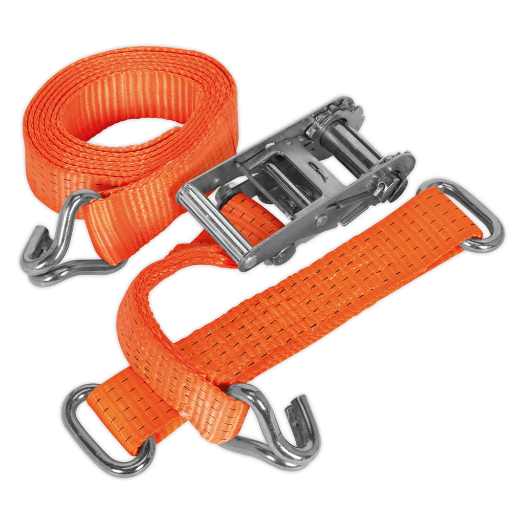 Steel Wheel Car Transporter Ratchet Strap 50mm x 3m 4500kg B