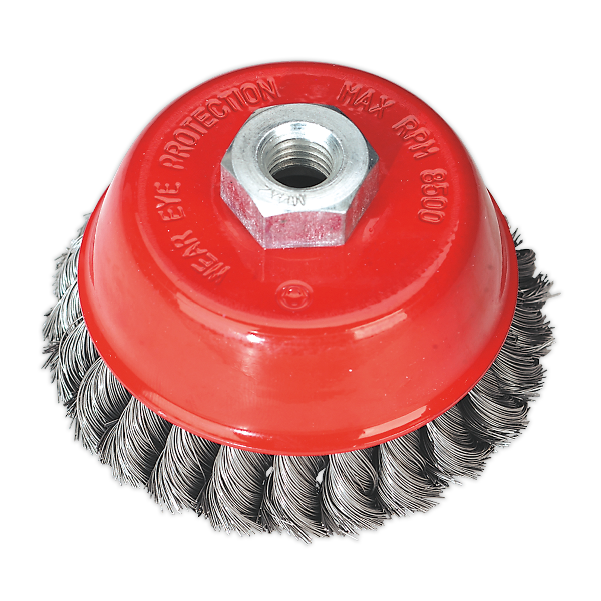 100mm Twist Knot Wire Cup Brush M14 x 2mm
