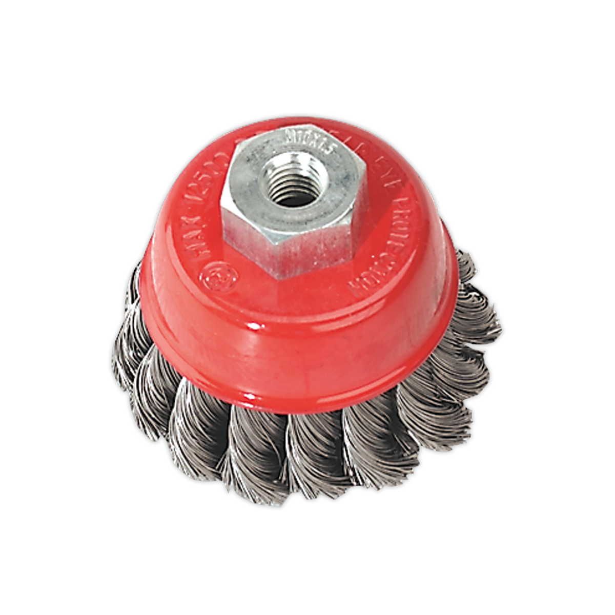 65mm Twist Knot Wire Cup Brush M10 x 1.5mm