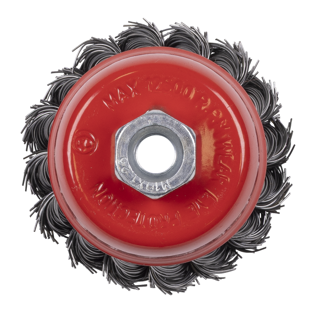 65mm Twist Knot Wire Cup Brush M10 x 1.25mm