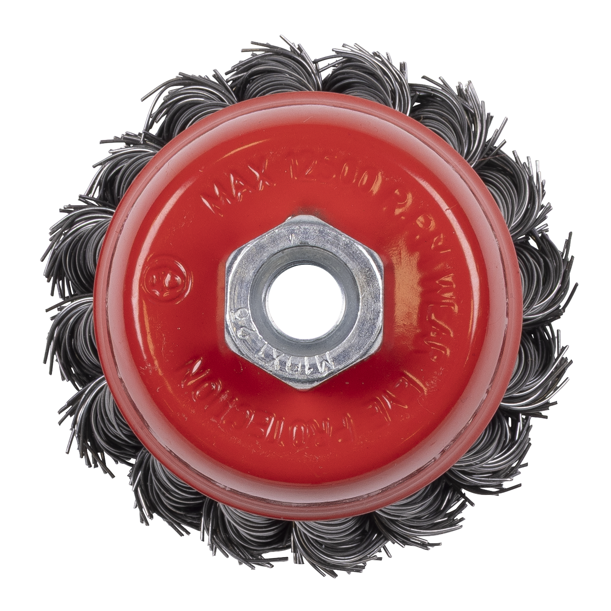 65mm Twist Knot Wire Cup Brush M10 x 1.25mm