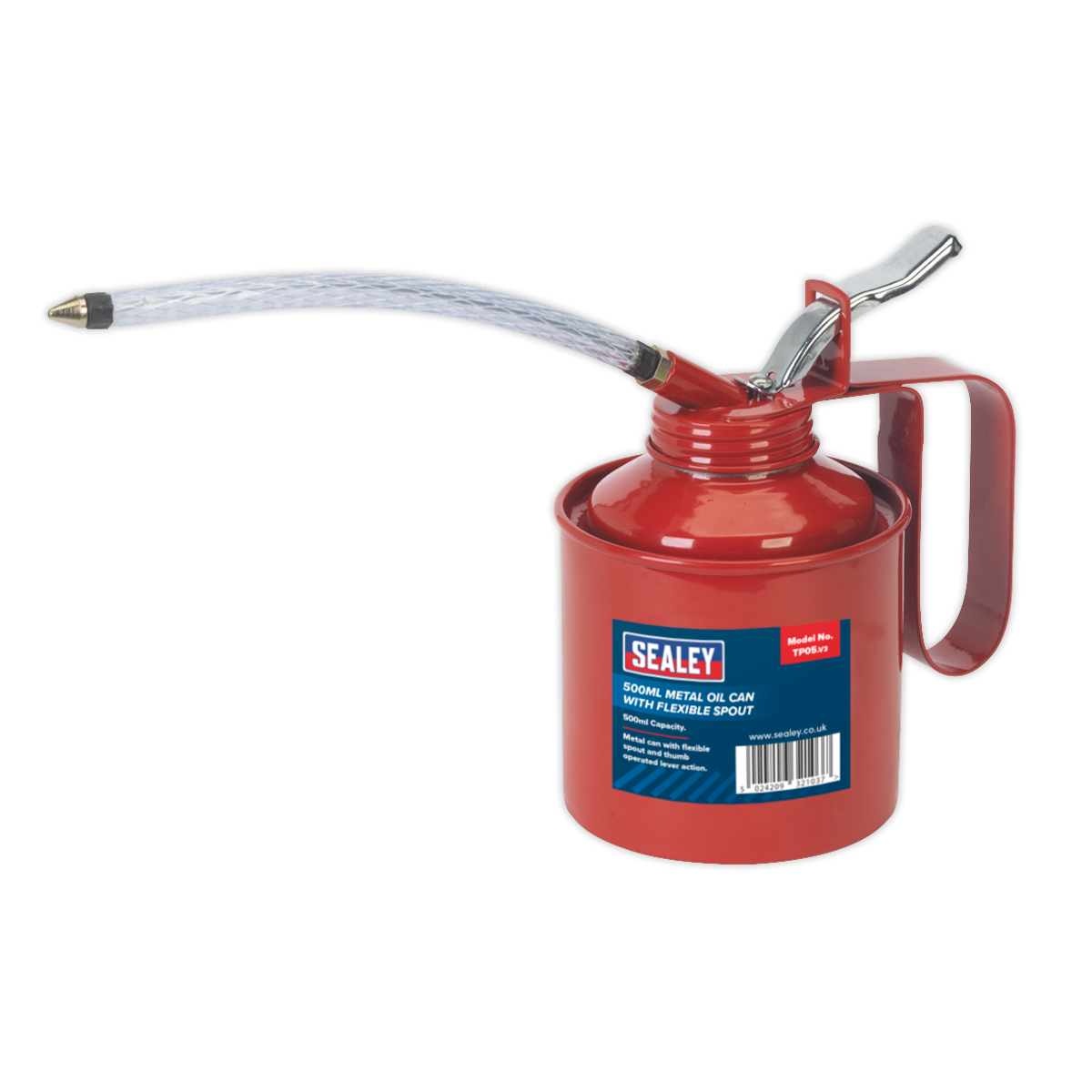 Metal Oil Can with Flexible Spout 500ml