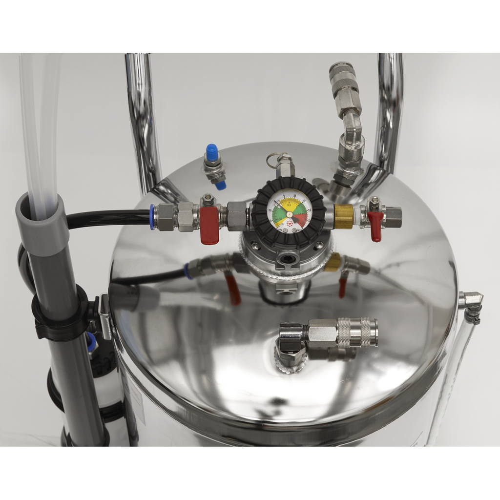 Air Operated Stainless Steel Fuel Drainer 40L
