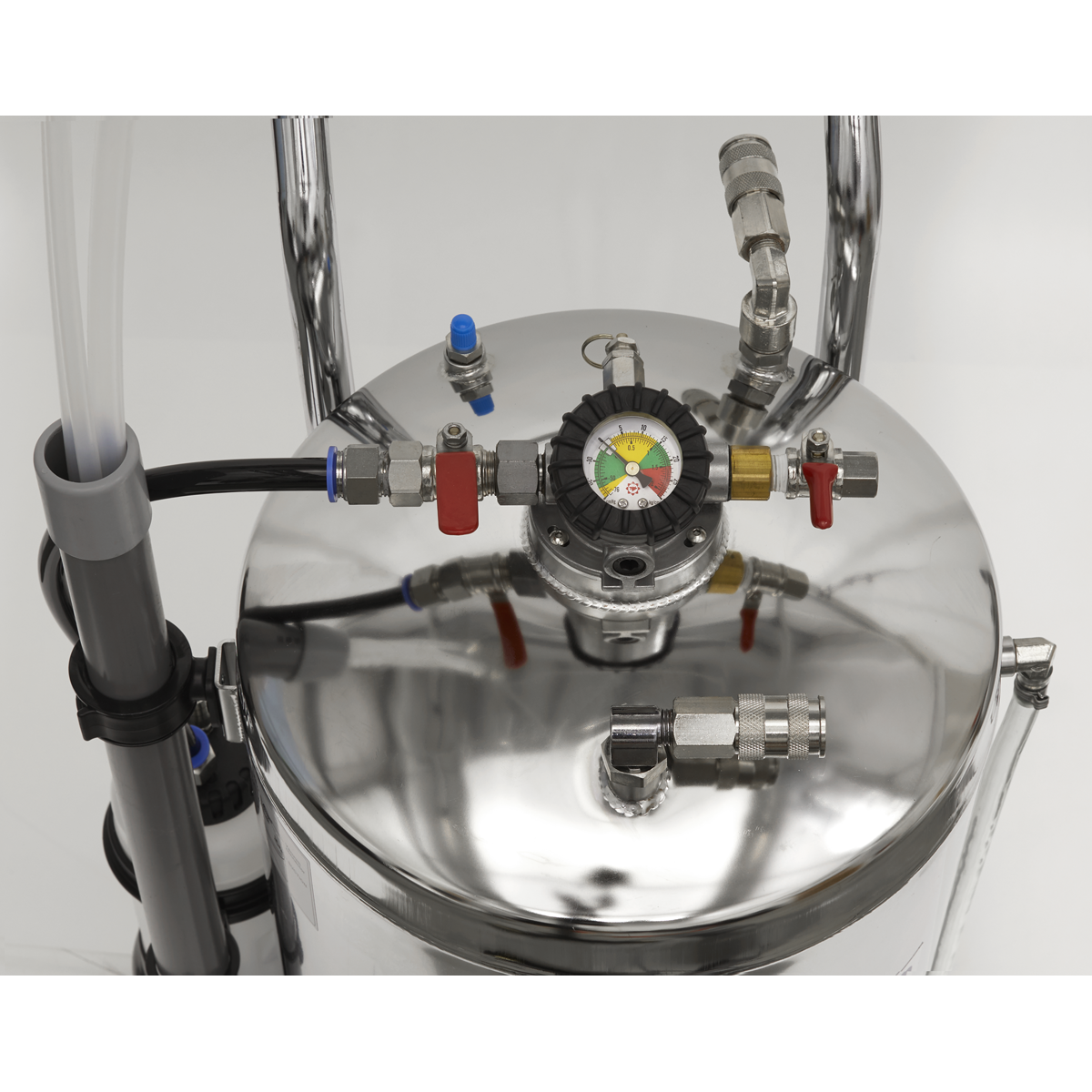 Air Operated Stainless Steel Fuel Drainer 40L