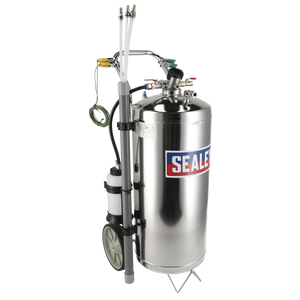 Air Operated Stainless Steel Fuel Drainer 40L
