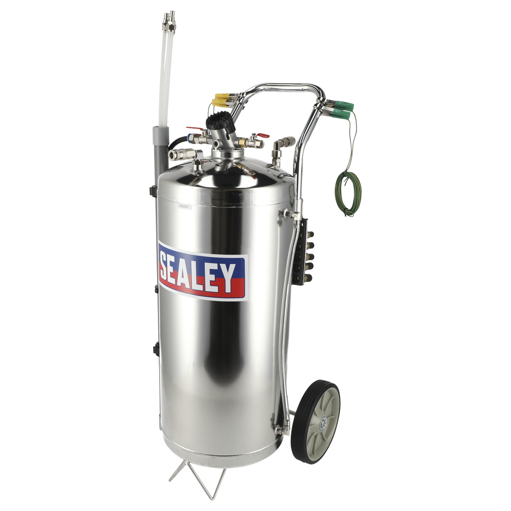 Air Operated Stainless Steel Fuel Drainer 40L