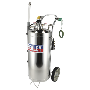 Air Operated Stainless Steel Fuel Drainer 40L
