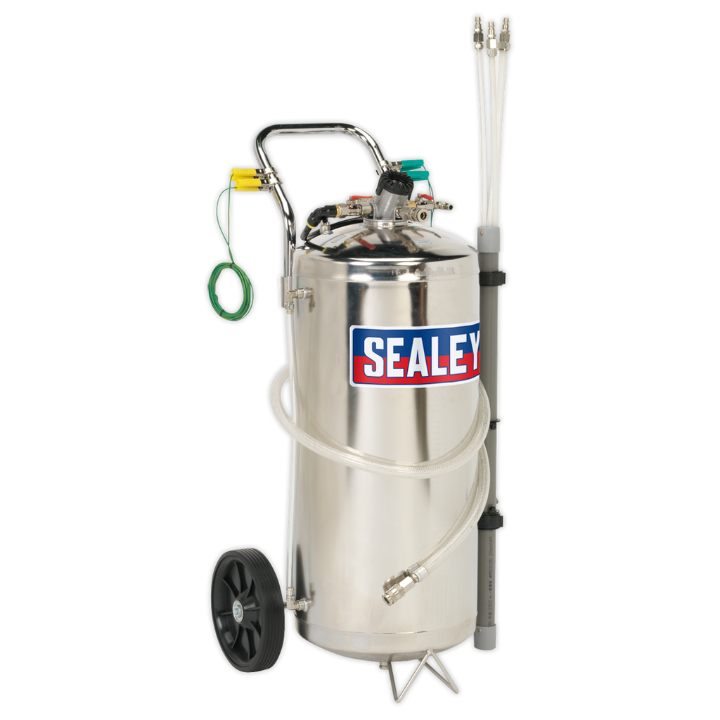 Air Operated Stainless Steel Fuel Drainer 40L