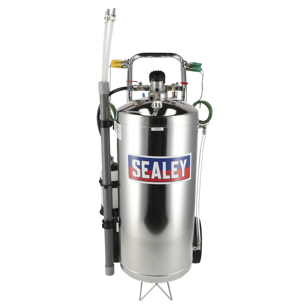 Air Operated Stainless Steel Fuel Drainer 40L