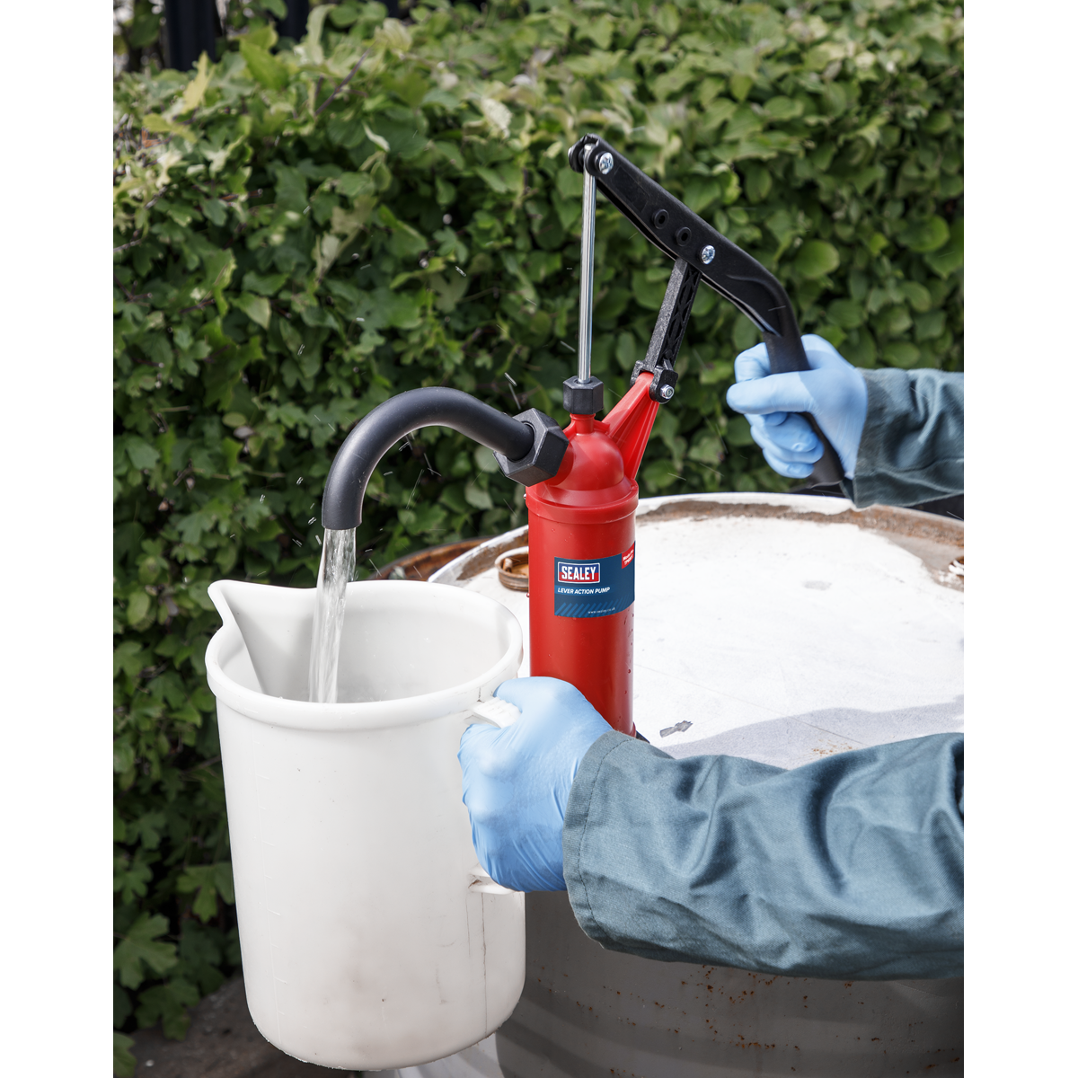 Sealey TP6803 Manual Diesel Fluid Water Oil Transfer Lever Action Drum Pump 205 Litre