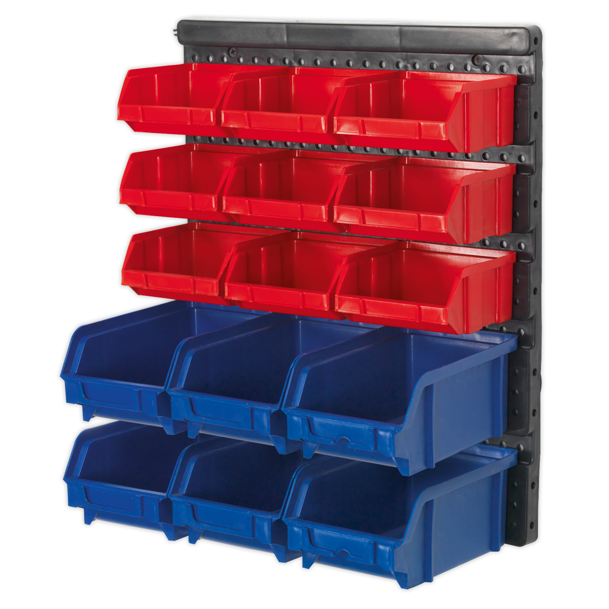 Wall Mounting Bin Storage System with 15 Bins