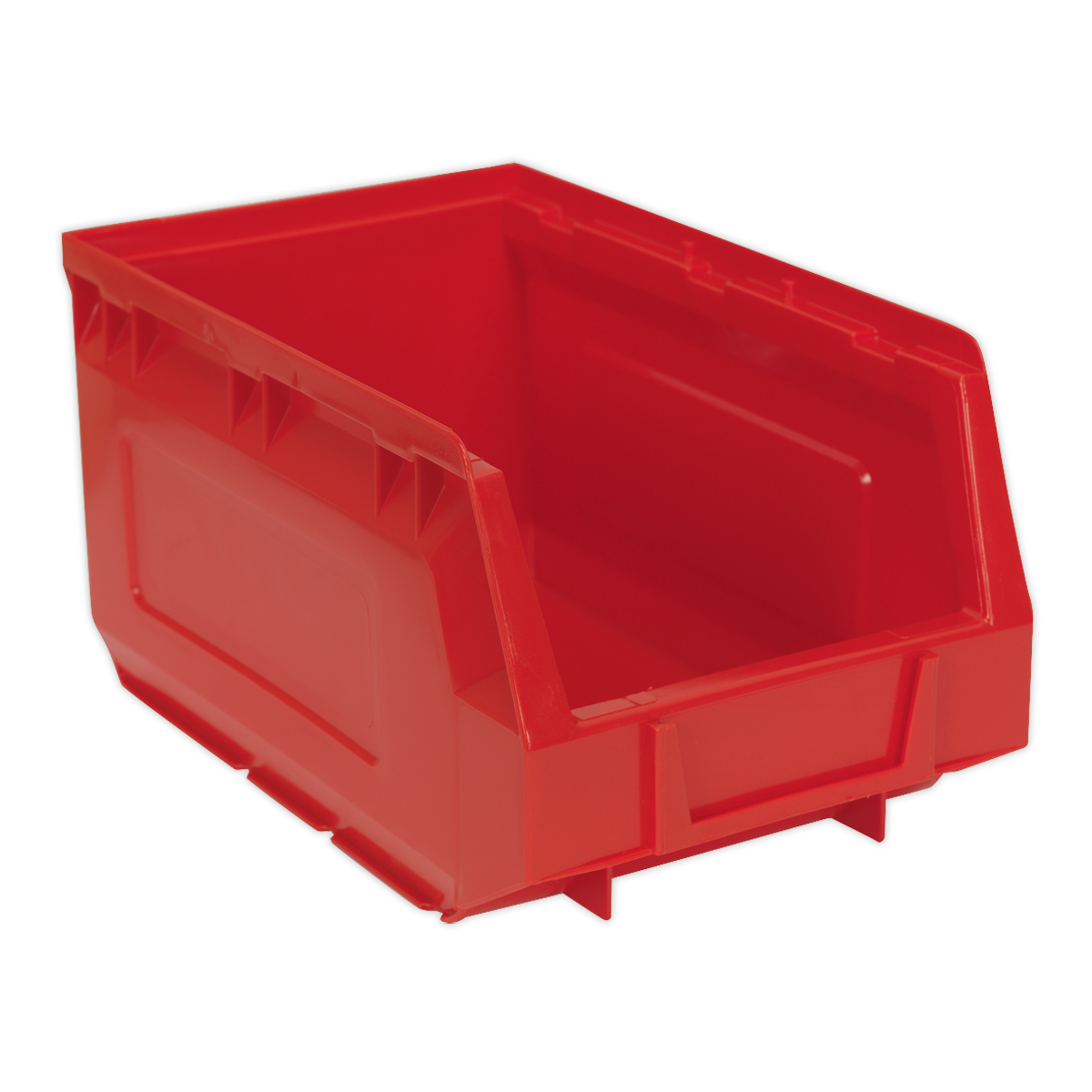 Plastic Storage Bin 150 x 240 x 130mm, Red - Pack of 24