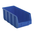 Deep Plastic Storage Bin 145 x 335 x 125mm, Blue - Pack of 16