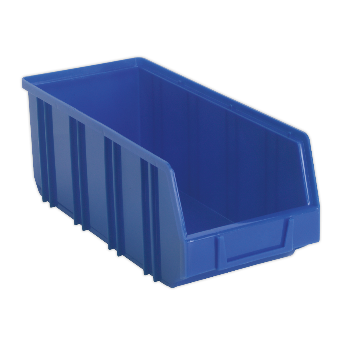 Deep Plastic Storage Bin 145 x 335 x 125mm, Blue - Pack of 16